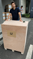 Machine à glaçons en cubes LZ, sous comptoir, commerciale, 45 kg/24h, en acier inoxydable, automatique, pour café, bar, cuisine