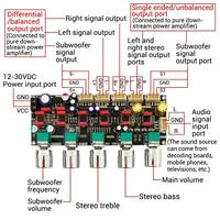 ZK-PR01 Carte de son avant Hi-Fi, amplificateur opérationnel stéréo pour subwoofer, module amplificateur JRC2068, carte DIY NOUVEAU