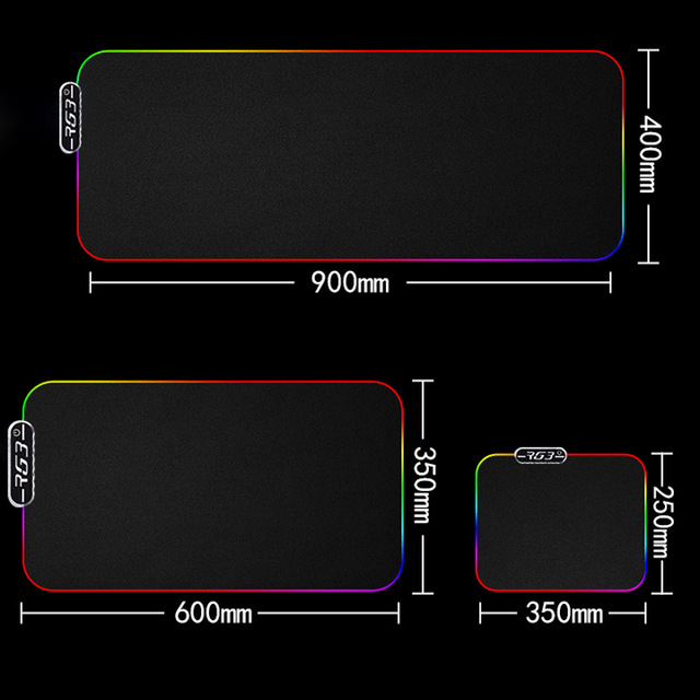 2023 New RGB LED Glowing Gaming Anime Mouse Pad