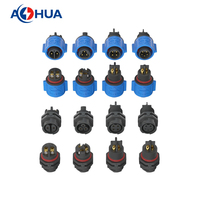 2 ~ 5Pin 10 Amp K15 Fil à Panneau Câble Monté Mâle Femelle Contrôleur Prise Électrique IP68 LED Connecteur de Signal d'Alimentation