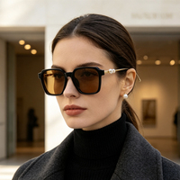 Lunettes de soleil carrées tendance 2026, monture intégrale, en métal durable, unisexe, vente en gros, idéales pour les voyages