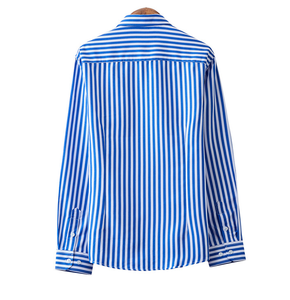Camicie M-5XL <span class=keywords><strong>uomo</strong></span> a righe a maniche lunghe camicia <span class=keywords><strong>uomo</strong></span> bella camicia Casual da <span class=keywords><strong>uomo</strong></span> Streetwear - Product Image 6