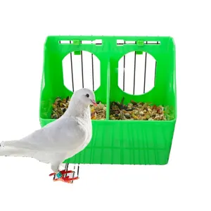 Parrot Pigeon Bird Feeder no waste Cage Accessories Supplies for Parakeet Canary Cockatiel Finch