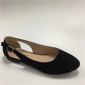 Sapato de bailarina casual feminino, sapato baixo de camurça falsa para mulheres, 2021