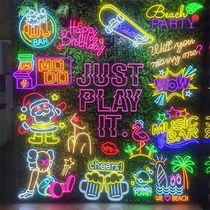 Produttore <span class=keywords><strong>Logo</strong></span> personalizzato insegna al <span class=keywords><strong>Neon</strong></span> LED insegna al <span class=keywords><strong>Neon</strong></span> su misura segno di luce al <span class=keywords><strong>Neon</strong></span> per parete negozi di Business Store decorazione - Product Image 1
