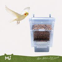 Mangeoire automatique grande capacité anti-écureuils, distributeur de nourriture suspendu anti-fuite pour perroquets, canaris, calopsittes, pinsons et cages à oiseaux