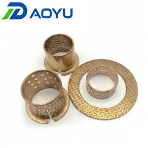 Casquillo de grafito autolubricante de bronce SAE 841 sin aceite, con brida, sinterizado, mecanizado por CNC, de alta precisión y resistente al desgaste - Product Image 4