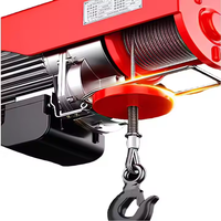 Mini treuil électrique à câble en acier 220V, capacité de 400 kg, longueur de 12 m, état neuf, utilisation en construction, à domicile, pour les restaurants, les hôtels