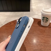 Vente en gros de coques de téléphone portable magnétiques en silicone liquide de haute qualité, modèles professionnels pour iPhone 12 13 14 15 16