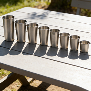 Coffret de tasses à bière en aluminium pour événements promotionnels, verres à boire vintage personnalisés, gobelets en aluminium 16oz 18oz, métal UV - Product Image 1