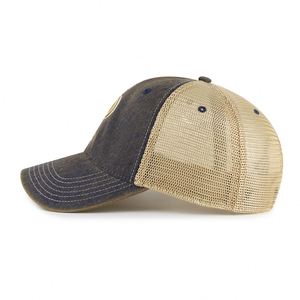 Casquette de baseball en coton enduit de lavage vintage adulte à profil bas 6 panneaux, style de rue commun - Product Image 3