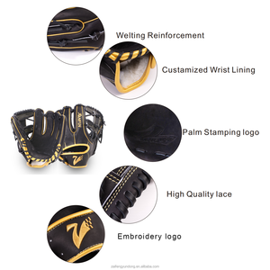 Venta al por mayor de cuero japonés Kip Outfield cuero de vaca béisbol y softbol guante y mitones Guantes De <span class=keywords><strong>Beisbol</strong></span> A2000 - Product Image 3
