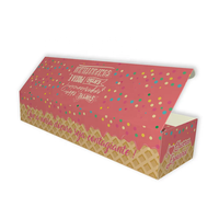 Boîtes en papier personnalisables avec emplacements pour sauce, plateaux en papier pour recettes, cônes et emballages pour churros