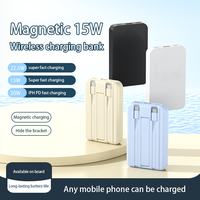 Chargeur de batterie sans fil magnétique avec batterie sans fil magnétique fine, chargeur rapide 22,5 W, batterie externe 10000 mAh
