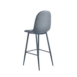 Italien meubles de barre En Métal De Conception Simple Base de Loisirs En Cuir PU Haute Chaise de bar Tabouret De Bar <span class=keywords><strong>Sans</strong></span> Accoudoirs - Product Image 4