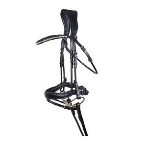 บังเหียนแบบ Anatomic Snaffle คุณภาพสูง พร้อมสายรัด Flash หนังนุ่ม ปรับได้ อุปกรณ์ฝึกม้า - Product Image 1