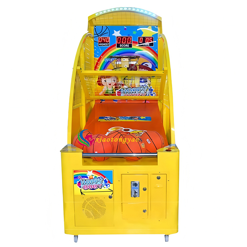 Luxury Indoor Coin-Operated Children's Automatic Basketball Shooting Machine CE Certification 2 Players for Amusement Centers