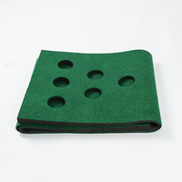 Tapis d'entraînement de golf Shuran, 12 trous, pliable, portable, en flanelle, pour entraînement en intérieur et en extérieur, tapis de golf vert OEM SRGPM2