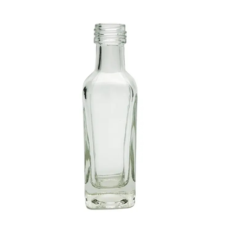 Оптовая продажа, 3,5 унций, мини-бутылки из прозрачного стекла для приготовления оливкового масла