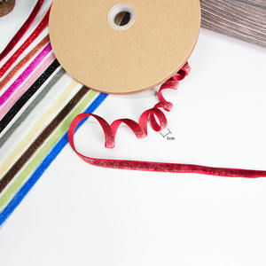 MSD 신제품 글리터 벨벳 리본, 장식용 크리스마스 선물 포장 리본 - Product Image 4