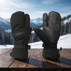Gants de ski et de snowboard chauffants, coupe-vent et imperméables pour hommes, avec cordon de serrage, très demandés pour l'hiver - Product Image 3