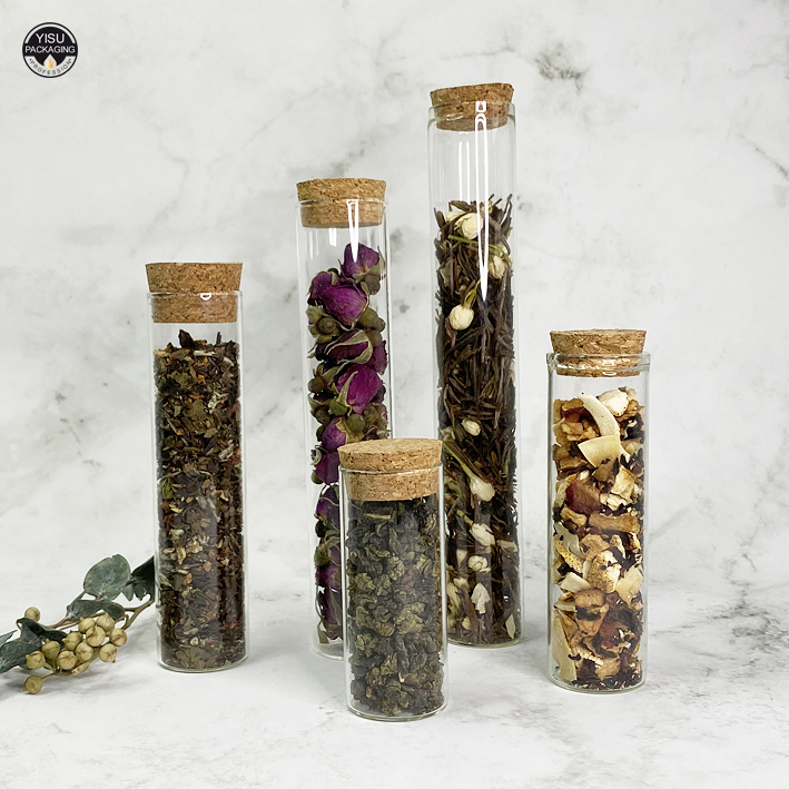 Стеклянные трубки с пробками, Высококачественная пробирка из янтарного боросиликатного стекла с пробковыми заглушками