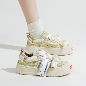 <strong>White</strong> <strong>Shoes</strong> <strong>for</strong> <strong>Women</strong> 2024 New Style Small Fragrant Casual <strong>Shoes</strong> Ins Fashion Versatile Student Sneakers Sports <strong>Canvas</strong> <strong>Shoes</strong> - Product Image 4