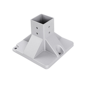 Aluminum Profile Base Square Cast Aluminum Feet 6000 Series Q 240-2012 For Guardrail And Conveyor Accessories - Product Image 1