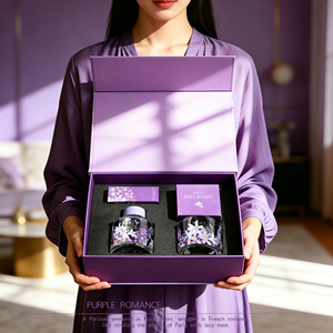 LANJO Purple Aromatherapy Gift <b>Set</b> with Diffuser Stones Flameless Fragrance Premium <b>Essential</b> <b>Oil</b> Ornament for Home Decoration - Product Image 5