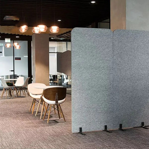 Solutions de cloisons de bureau élégantes, écrans de projection acoustiques tissés, murs modulaires portables, séparateurs de bureau, 100% fibre de polyester - Product Image 5