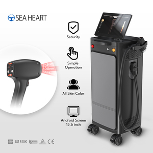 Seaheat Chất lượng cao 12 thanh <span class=keywords><strong>Diode</strong></span> máy <span class=keywords><strong>laser</strong></span> tẩy lông y tế và Thiết bị làm đẹp da với 755 + 808 + Tần số 1064 - Product Image 1