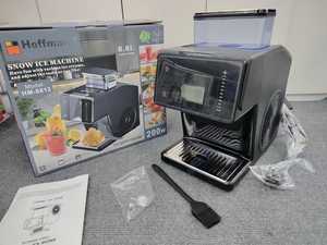 Machine à glace Hoffmans <span class=keywords><strong>la</strong></span> plus vendue sur le marché africain, glace instantanée <span class=keywords><strong>en</strong></span> 30 secondes, réservoir de 0,8 L, design noir et argent - Product Image 2