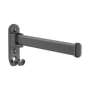 ราวแขวนเสื้อผ้าติดผนังแบบพับได้สำหรับระเบียงใช้ในครัวเรือนรูปทรงสี่เหลี่ยมผืนผ้าไม่ต้องเจาะ - Product Image 1