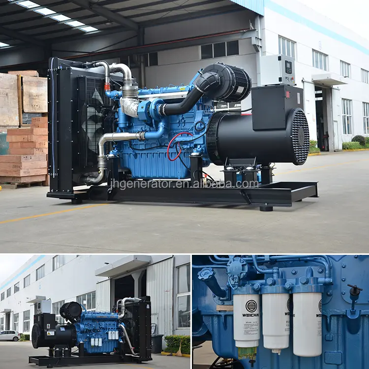 50Hz/60HZ 1500RPM 550kw Weichai Baudouin diesel generator 8M21D615E310 weichai 600kw 700kw generator low noise