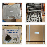 Kits de serrage CNC 58 pièces, kits de serrage en acier pour machines de fraisage, prix d'usine