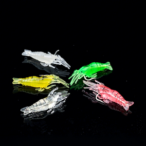 Leurre artificiel souple en acier inoxydable luminescent bionique avec hameçons pour la pêche au bar en mer et en eau douce - Poisson noir Luya - Product Image 4