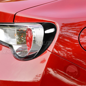 1 Par de Cubiertas Decorativas Negras para Faros Traseros, Adhesivos para Toyota GT86 2013-2020 - Product Image 6