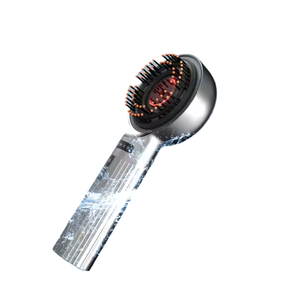 Outil capillaire multifonctionnel 3-en-1, nouveau style, peigne léger pour <span class=keywords><strong>cheveux</strong></span>, masseur de cuir chevelu humide/sec, masseur vibrant pour le cou et les épaules - Product Image 1