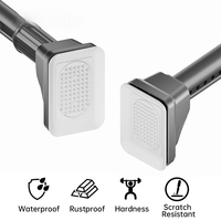 Tringles à rideaux modulaires YIJIALE en acier de 1 à 2,2 m, sans dommage pour les murs, occultantes, à extension rapide, pour usine
