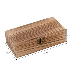 Wooden Jewelry Storage <b>Box</b> Solid Wood Desktop Organizer For Jewelry Watches <b>Small</b> Gift <b>Box</b> <b>With</b> <b>Lid</b> - Product Image 2