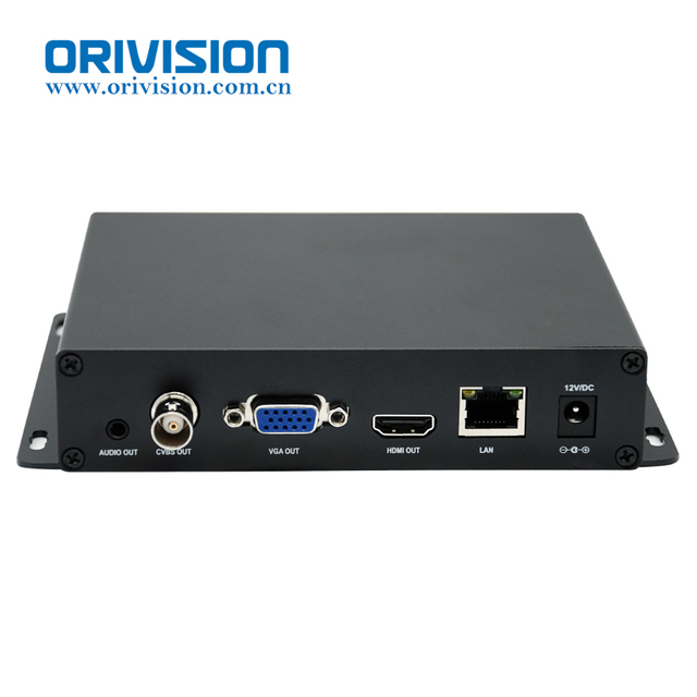 ORIVISION 4K HDMI IPTV Decoder H.265&H.264 HDMI VGA CVBS Audio Video Decoder