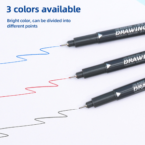 Dầu Dựa Tùy Chỉnh Tốt Dòng Vẽ Sắc Tố Lót Mực Bút Thiết Lập Thư Pháp Bút Với Cảm Thấy <span class=keywords><strong>Tip</strong></span> Cho Phác Thảo Nghệ Thuật Đánh Dấu - Product Image 3