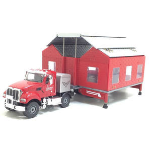 Miniature de <span class=keywords><strong>voiture</strong></span> de tourisme à deux places en métal moulé sous pression, jouets de simulation de vacances, modèle de camion <span class=keywords><strong>caravane</strong></span> à l'échelle 1:50 - Product Image 5