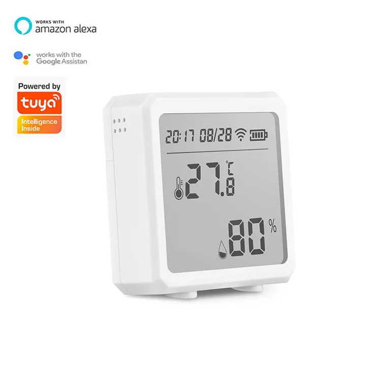 WELLUX tuya smart home wifi Room Thermometer Hygrometer Max/Min Digital Temperature Humidity Sensor