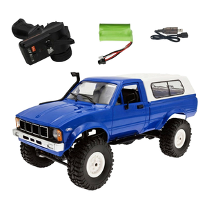 WPL C-24 C-24K 1/16 2.4G 4WD Camioneta RC Todoterreno con Luces Delanteras RTR Kit de Vehículo de Control Remoto DIY Cable USB - Product Image 1