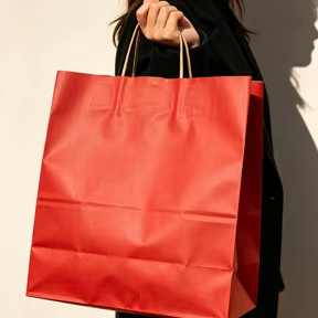 Bolsa de Embalaje Kraft con Asa Retorcida, Impresión de Marca Personalizada, Bolsa Ecológica Biodegradable para Mercancía y Regalos Festivos - Product Image 5