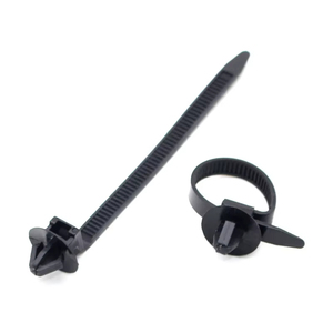 Attaches-câbles auto-bloquants en nylon blanc et noir 3*100/120 4*150/200, attaches rapides pour voiture, fixation à ailettes, fixation par poussée - Product Image 6