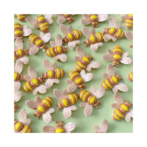Lindo 30mm DIY resina artesanías pegatinas 100 piezas miniatura hecho a mano insecto mariposa libélula encantos - Product Image 3