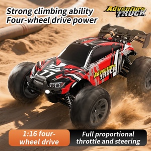 รถบรรทุกมอนสเตอร์ RC SJY-C100 ความเร็วสูง สเกล 1:16 ขับเคลื่อน 4 ล้อ 4WD RTR มอเตอร์แบบไร้แปรงถ่าน รีโมทคอนโทรล 4 ช่องสัญญาณ ตัวรถโลหะ พร้อมที่ชาร์จ ความเร็ว 30 กม./ชม. - Product Image 6