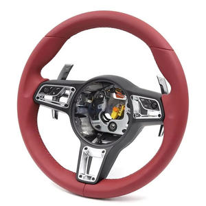 Volant de direction de luxe rouge pour Cayenne Cayman Macan Panamera <span class=keywords><strong>GT</strong></span> 996 911 991 718 970 987 - Product Image 1